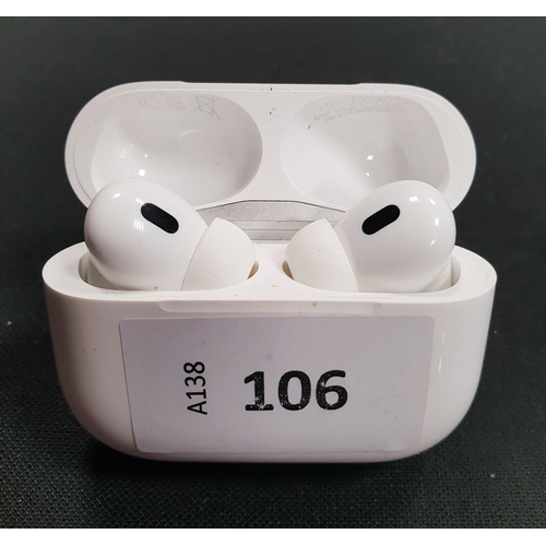 106 - PAIR OF APPLE AIRPODS PRO 2ND GEN
in AirPods MagSafe for 2nd gen charging case