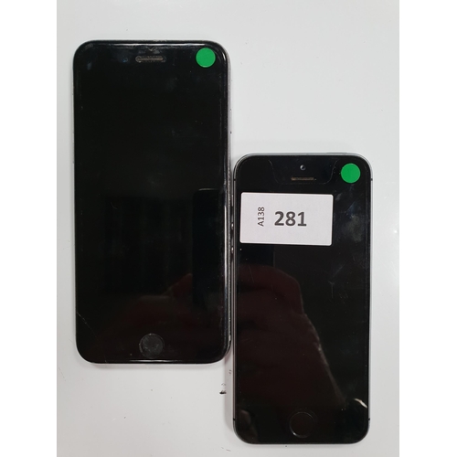 TWO APPLE IPHONES
comprising an Iphone 6, IMEI 353027092160064; and an Iphone 5s, IMEI 352053064138517. Both Apple Account locked. 
Note: It is the buyer's responsibility to make all necessary checks prior to bidding to establish if the device is blacklisted/ blocked/ reported lost. Any checks made by Mulberry Bank Auctions will be detailed in the description. Please Note - No refunds will be given if a unit is sold and is subsequently discovered to be blacklisted or blocked etc.