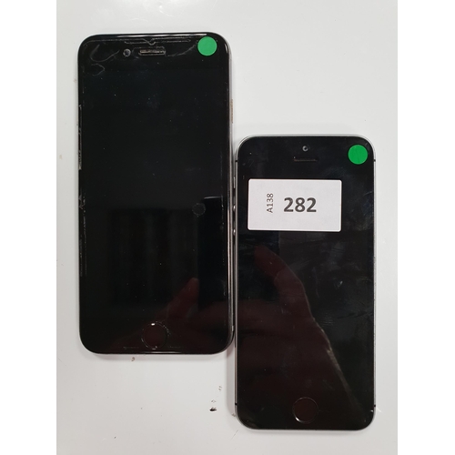 TWO APPLE IPHONES
comprising an Iphone 6, IMEI 356678081420476, NOT Apple Account locked; and an Iphone 5s, IMEI 359137070948622, Apple Account locked. 
Note: It is the buyer's responsibility to make all necessary checks prior to bidding to establish if the device is blacklisted/ blocked/ reported lost. Any checks made by Mulberry Bank Auctions will be detailed in the description. Please Note - No refunds will be given if a unit is sold and is subsequently discovered to be blacklisted or blocked etc.