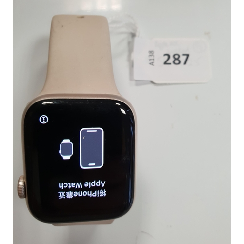APPLE WATCH SE
44mm case; model A2723; S/N FHGJGYC773; Apple Account Locked 
Note: It is the buyer's responsibility to make all necessary checks prior to bidding to establish if the device is blacklisted/ blocked/ reported lost. Any checks made by Mulberry Bank Auctions will be detailed in the description. Please Note - No refunds will be given if a unit is sold and is subsequently discovered to be blacklisted or blocked etc.
