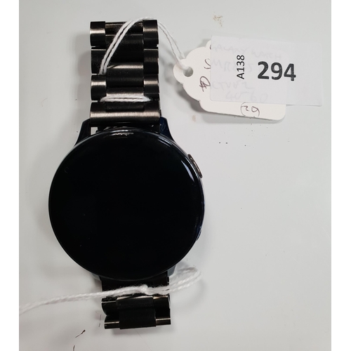 SAMSUNG GALAXY WATCH ACTIVE 2
model SM-R825F, IMEI - 357549102164626
Note: It is the buyer's responsibility to make all necessary checks prior to bidding to establish if the device is blacklisted/ blocked/ reported lost. Any checks made by Mulberry Bank Auctions will be detailed in the description. Please Note - No refunds will be given if a unit is sold and is subsequently discovered to be blacklisted or blocked etc.