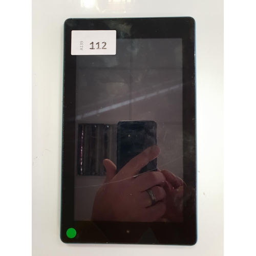 AMAZON KINDLE FIRE 7 9TH GENERATION 
serial number G0W0 XJ08 9504 008T
Note: It is the buyer's responsibility to make all necessary checks prior to bidding to establish if the device is blacklisted/ blocked/ reported lost. Any checks made by Mulberry Bank Auctions will be detailed in the description. Please Note - No refunds will be given if a unit is sold and is subsequently discovered to be blacklisted or blocked etc.