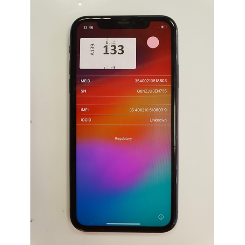 APPLE IPHONE 11
IMEI 354002105188039. Apple Account locked. 
Note: It is the buyer's responsibility to make all necessary checks prior to bidding to establish if the device is blacklisted/ blocked/ reported lost. Any checks made by Mulberry Bank Auctions will be detailed in the description. Please Note - No refunds will be given if a unit is sold and is subsequently discovered to be blacklisted or blocked etc.