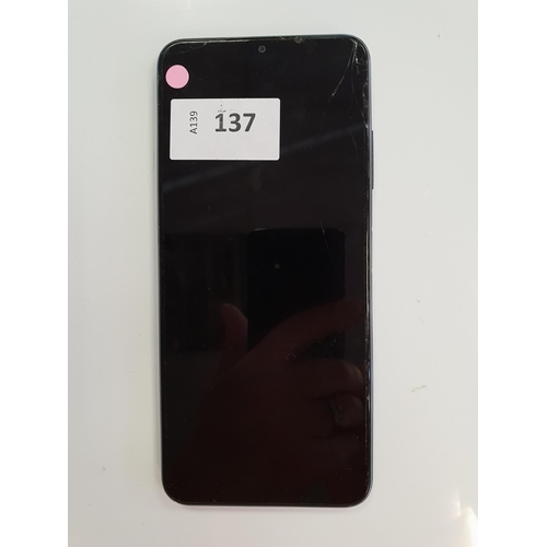 SAMSUNG GALAXY A22
model SM-A226B/DSN; IMEI - 353810484828111 NOT Google account locked; Screen has cracks/damage and scratches to back
Note: It is the buyer's responsibility to make all necessary checks prior to bidding to establish if the device is blacklisted/ blocked/ reported lost. Any checks made by Mulberry Bank Auctions will be detailed in the description. Please Note - No refunds will be given if a unit is sold and is subsequently discovered to be blacklisted or blocked etc.