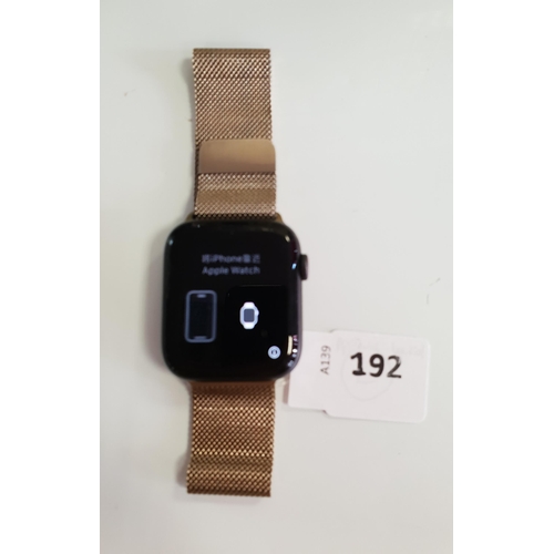 APPLE WATCH SE
44mm case; model A2356; S/N G99DK3MZQ12G; Apple Account Locked 
Note: It is the buyer's responsibility to make all necessary checks prior to bidding to establish if the device is blacklisted/ blocked/ reported lost. Any checks made by Mulberry Bank Auctions will be detailed in the description. Please Note - No refunds will be given if a unit is sold and is subsequently discovered to be blacklisted or blocked etc.