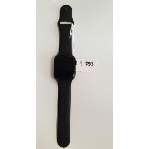 193 - APPLE WATCH SERIES 6
44mm case; model A2292; S/N GY7DTRG7Q1RP; Apple Account Locked 
Note: It is the... 