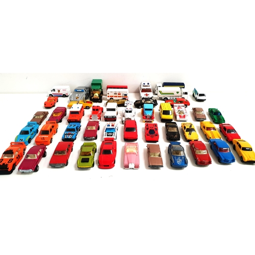 294 - LARGE SELECTION OF DIE CAST VEHICLES
with examples from Matchbox, Corgi, Lesney, Bandai and others