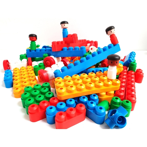 300 - SELECTION OF TOMY POPOIDS
with hands, faces and body sections, together with a box of rounded buildi... 