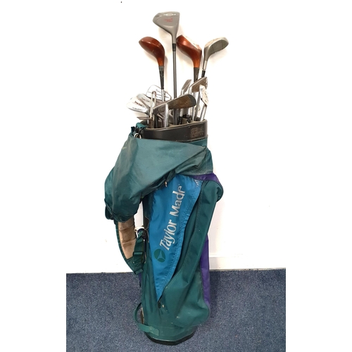 280 - SET OF GOLF CLUBS
comprising 1, 1.5 and two 3 drivers, 1, 3, 4, 5, 6, 7, 9 and 10 irons and two putt... 