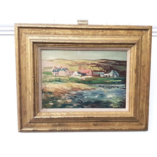 320 - GEORGE SMITH
Blackwaterfoot, Arran, oil on board, label to verso, 17cm x 24.5cm