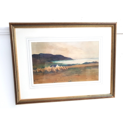 329 - P.A. HAY
Blackwaterfoot, Arran, watercolour, signed and dated 1889 with label to verso, 21cm x 34.5c... 