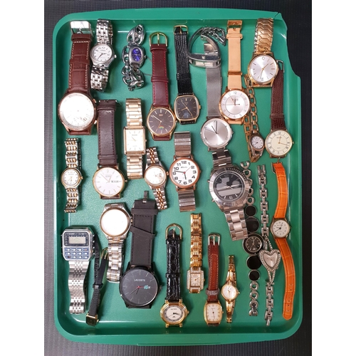 154 - SELECTION OF LADIES AND GENTLEMEN'S WRISTWATCHES
including Lacoste, Sekonda, Seiko, Timex, Hugo Boss... 