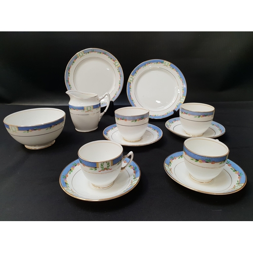 218 - ROYAL ALBERT ORIENT TEA AND COFFEE SERVICE
comprising six tea cups and saucers, six coffee cups and ... 