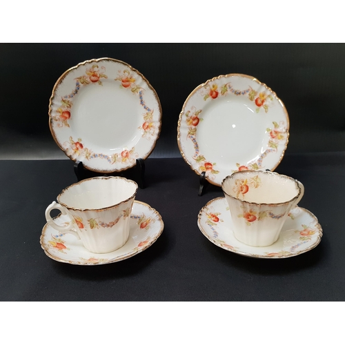 219 - ROYAL ALBERT TEA SERVICE
decorated with poppies and gilt highlights, comprising eight cups and sauce... 