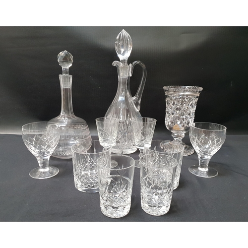 222 - SELECTION OF CRYSTAL GLASSWARE
including ten Stuart crystal wines, six Edinburgh crystal whisky tumb... 