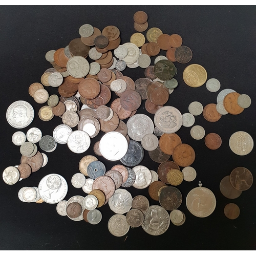 303 - SELECTION OF BRITISH AND WORLD COINS
including a 1797 Cartwheel Penny, various Commemorative Crowns,... 