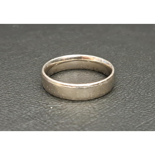 3 - PLATINUM WEDDING BAND
ring size T-U and approximately 5.3 grams