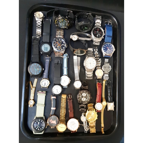 166 - SELECTION OF LADIES AND GENTLEMEN'S WRISTWATCHES
including Casio, G-Shock, Lacoste, Festina, Olivia ... 