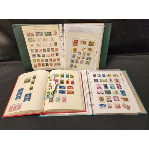 289 - SELECTION OF FIVE STAMP ALBUMS
featuring stamps from around the world, including many Penny Reds pos... 