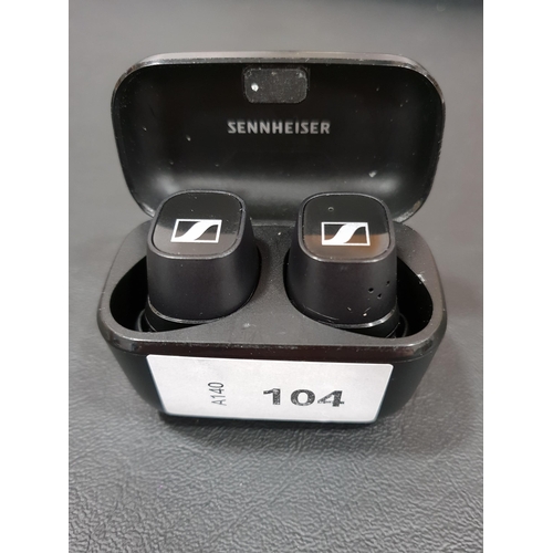 PAIR OF SENNHEISER EARBUDS
in charging case, model CX400TW1 C