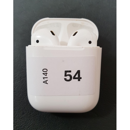 54 - PAIR OF APPLE AIRPODS 2ND GENERATION
in Wireless charging case