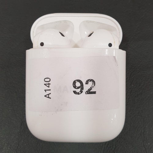 PAIR OF APPLE AIRPODS 2ND GENERATION
in Lightning charging case
Note: case is personalised 'Maisie'
