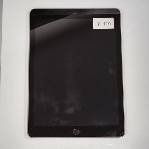APPLE IPAD 6TH GENERATION - A1893 - WIFI 
serial number F9FX9NG8JF8J. Apple account locked. 
Note: It is the buyer's responsibility to make all necessary checks prior to bidding to establish if the device is blacklisted/ blocked/ reported lost. Any checks made by Mulberry Bank Auctions will be detailed in the description. Please Note - No refunds will be given if a unit is sold and is subsequently discovered to be blacklisted or blocked etc.
