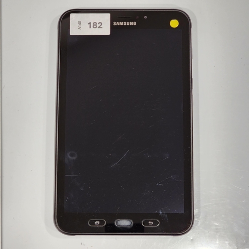 SAMSUNG GALAXY TAB ACTIVE 2 TABLET
Model: SM-T395. S/N R52K70TLM8H. IMEI - 358205082358642. NOT Google Account Locked.  Note: It is the buyer's responsibility to make all necessary checks prior to bidding to establish if the device is blacklisted/ blocked/ reported lost. Any checks made by Mulberry Bank Auctions will be detailed in the description. Please Note - No refunds will be given if a unit is sold and is subsequently discovered to be blacklisted or blocked etc.