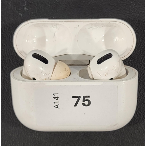 PAIR OF APPLE AIRPODS PRO
in MagSafe charging case
Note: one bud tip is extremely dirty the other is missing