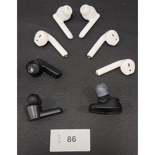 SELECTION OF LOOSE EARBUDS
including Huawei, JBL , Apple, Sony (8)