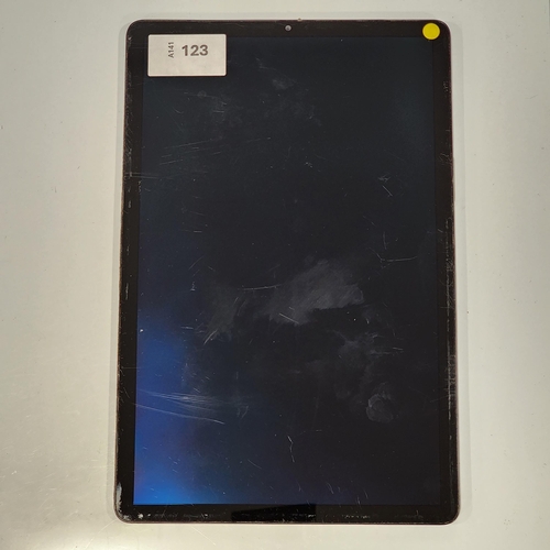 SAMSUNG GALAXY TAB S5e TABLET
model - SM-T720, s/n - R2N900N81A. Google account locked. Note: some scratches on screen
Note: It is the buyer's responsibility to make all necessary checks prior to bidding to establish if the device is blacklisted/ blocked/ reported lost. Any checks made by Mulberry Bank Auctions will be detailed in the description. Please Note - No refunds will be given if a unit is sold and is subsequently discovered to be blacklisted or blocked etc.