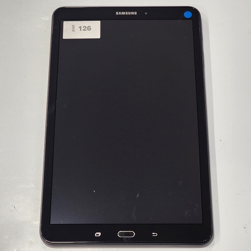 SAMSUNG TAB A6 
model - SM-T580, s/n - R52M402W08V, Google account locked. Note: It is the buyer's responsibility to make all necessary checks prior to bidding to establish if the device is blacklisted/ blocked/ reported lost. Any checks made by Mulberry Bank Auctions will be detailed in the description. Please Note - No refunds will be given if a unit is sold and is subsequently discovered to be blacklisted or blocked etc.