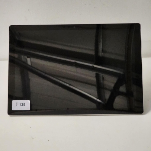 MICROSOFT SURFACE PRO 5
model 1796; 256GB; serial number 051086184453; wiped; 
Note: It is the buyer's responsibility to make all necessary checks prior to bidding to establish if the device is blacklisted/ blocked/ reported lost. Any checks made by Mulberry Bank Auctions will be detailed in the description. Please Note - No refunds will be given if a unit is sold and is subsequently discovered to be blacklisted or blocked etc.
