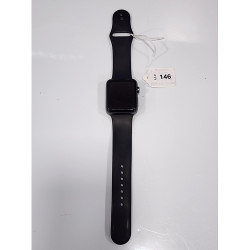 APPLE WATCH SERIES 8
42mm case; model A1859; S/N FH7VD5FPJ5X4; Apple Account Locked; Note: Scratches to screen 
Note: It is the buyer's responsibility to make all necessary checks prior to bidding to establish if the device is blacklisted/ blocked/ reported lost. Any checks made by Mulberry Bank Auctions will be detailed in the description. Please Note - No refunds will be given if a unit is sold and is subsequently discovered to be blacklisted or blocked etc.