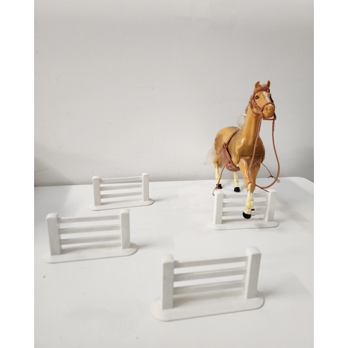 305 - SELECTION OF MATTEL BARBIE HORSES AND HORSE RELATED ACCESSORIES
comprising car, with horse box trail... 