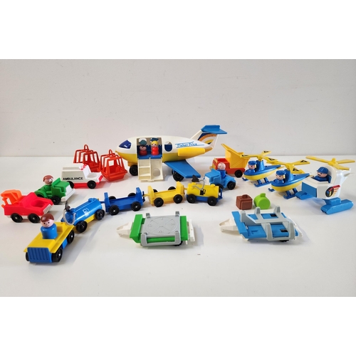 310 - LARGE SELECTION OF FISHER PRICE PLAY FAMILY TOYS
including a School House, School bus, play ground, ... 