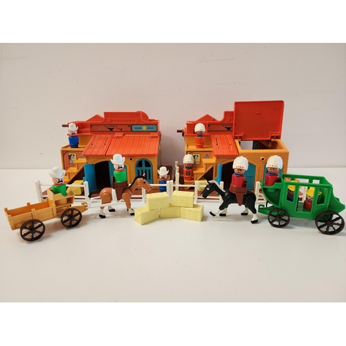 311 - LARGE SELECTION OF FISHER PRICE PLAY FAMILY TOYS
comprising two Circus Trains complete with animals ... 