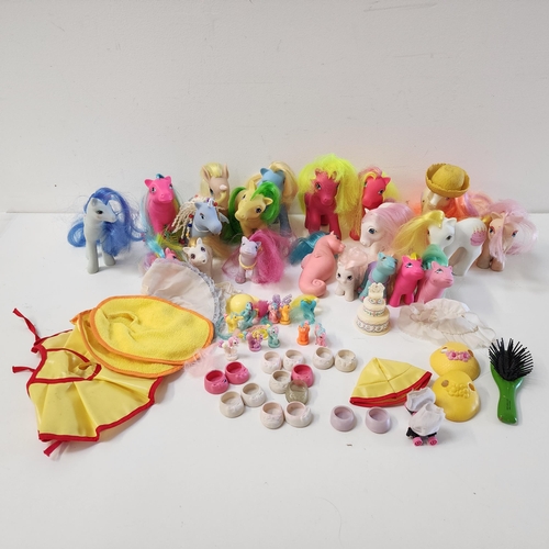 314 - SELECTION OF VINTAGE MY LITTLE PONY AND CARE BEARS TOYS
the Hasbro My Little Ponies comprising fifte... 