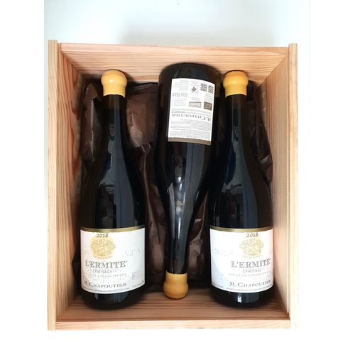 M. CHAPOUTIER L'ERMITE ERMITAGE 2018
6 bottles, in original wooden case, 75cl and 14.5%
