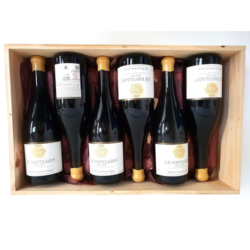 M. CHAPOUTIER LE PAVILLON ERMITAGE 2011
6 bottles, in original wooden case, 75cl and 14.5%
