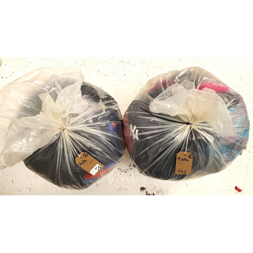 37 - TWO BAGS OF HATS, SCARVES AND GLOVES
including Canada goose, Adidas, 9 Forty and Vans