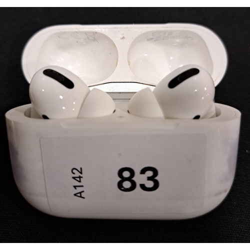 83 - PAIR OF APPLE AIRPODS PRO
in AirPods MagSafe charging case
Note: case covered in blue stains