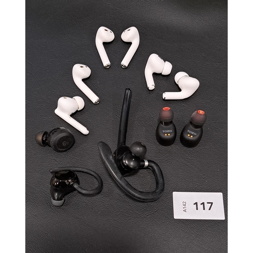 SELECTION OF LOOSE EARBUDS
including Apple, Tozo and google pixel (11)