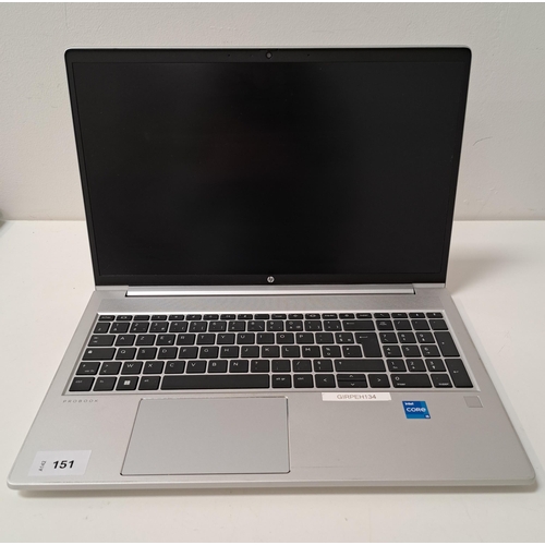HP PROBOOK 450 G9 LAPTOP
intel core i5; Does not have UK keyboard; Serial number 5CD242J7GL; Wiped
 Note: It is the buyer's responsibility to make all necessary checks prior to bidding to establish if the device is blacklisted/ blocked/ reported lost. Any checks made by Mulberry Bank Auctions will be detailed in the description. Please Note - No refunds will be given if a unit is sold and is subsequently discovered to be blacklisted or blocked etc.
