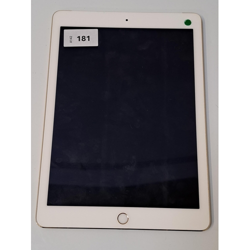 APPLE IPAD AIR 2 - A1566 - WIFI+CELL
NOT Apple account locked. IMEI: 354424066997580
Note: It is the buyer's responsibility to make all necessary checks prior to bidding to establish if the device is blacklisted/ blocked/ reported lost. Any checks made by Mulberry Bank Auctions will be detailed in the description. Please Note - No refunds will be given if a unit is sold and is subsequently discovered to be blacklisted or blocked etc.