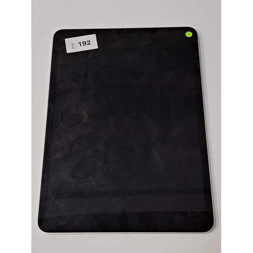 192 - APPLE IPAD PRO 11 INCH 3rd GENERATION- A2377 - WIFI 
serial number R9K36CP79C; Apple account locked.... 