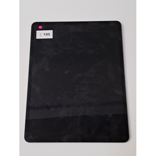 195 - APPLE IPAD PRO 12.9 INCH 6th GENERATION- A2436 - WIFI 
serial number G9WGKQKGMV; NOT Apple account l... 