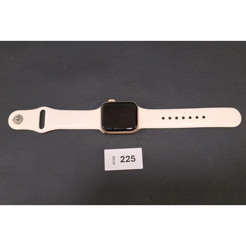 225 - APPLE WATCH SERIES 4
40mm case; model A1977; S/N FH7XX9FHKDH4; Apple Account Locked 
Note: It is the... 