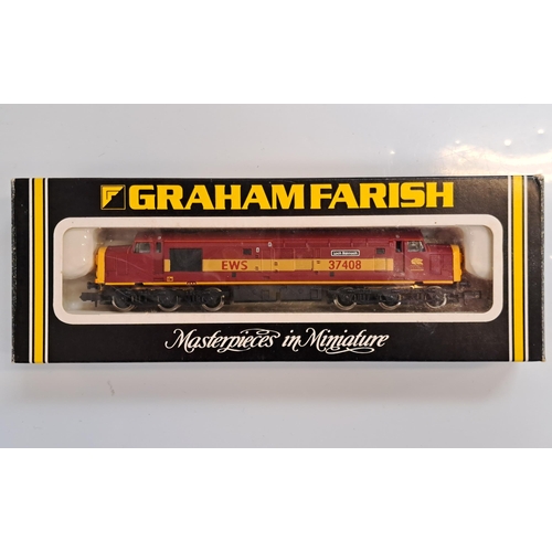 GRAHAM FARISH N GAUGE MASTERPIECES IN MINIATURE 
No. 803E Special Edition Class 37 Diesel, EWS, 'Loch Rannoch' 37408. Boxed and unused