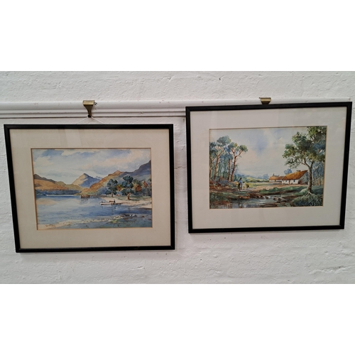 TOM MCNEIL
By the burn and By the loch, two watercolours, signed and dated 1929, 23.5cm x 33.5cm (2)